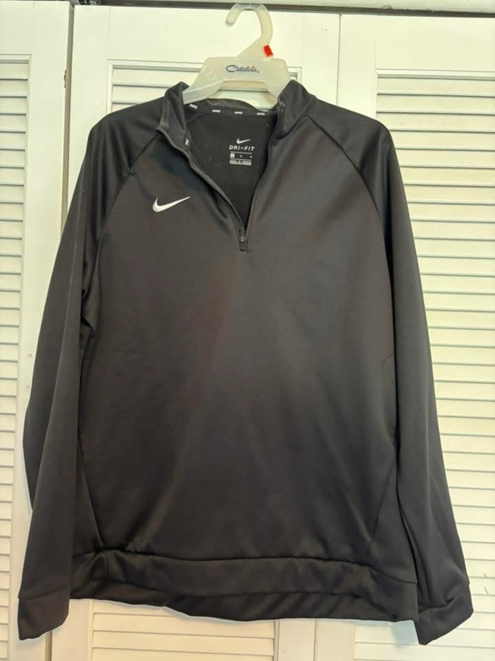 Nike Black Quarter-Zip Dri-Fit Pullover Jacket
